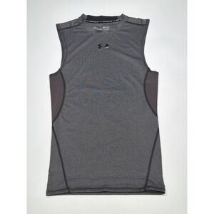 Under Armour Mens HeatGear‎ Compression Sleeveless Shirt Gray SM SM/P/CH